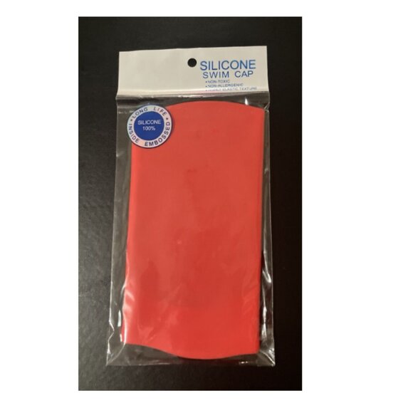 Swim/Bathing Cap. Unisex. Adult. Long Hair. Yellow. Silicone. New. - Picture 2 of 2